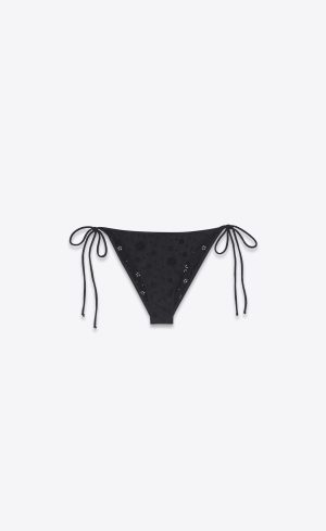 Saint Laurent Outlet Bags 28 YSL Bikini Bottoms Noir | 9587302-MG